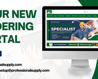 Promo image of a computer monitor with a Professional Supply advertisement 